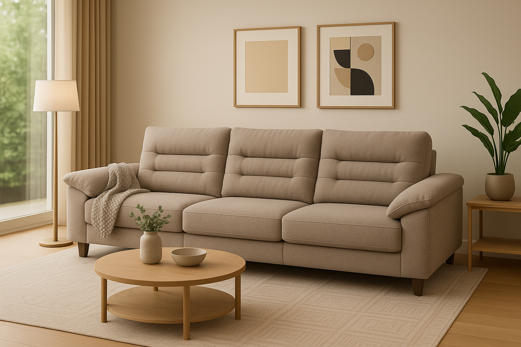 Sofa castanho claro