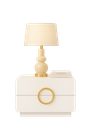Mesa de Cabeceira-Branco glossy -L580 x L414 x A480 