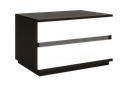 Mesa de Cabeceira-Branco glossy + castanho nogueira (esquerda) L590 x L400 x A460 