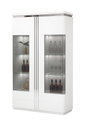 Armário de exposição- Branco glossy + Cromo- L1000 x L400 x A1900 