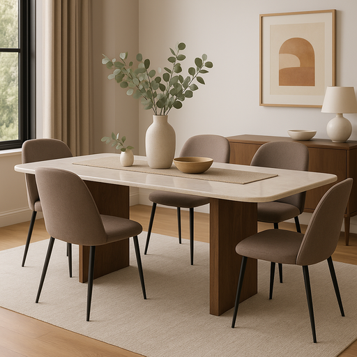 [218] Mesa de jantar castanho 160*80